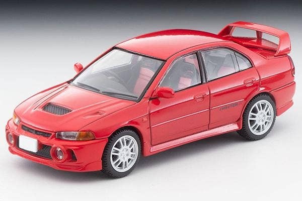 LV-N186d Mitsubishi Lancer GSR Evolution IV (Red) Tomytec Auto a Escala Diecast - Imagen 2