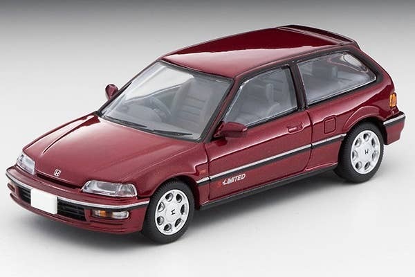 LV-N207B Honda Civic 25 X / S-Limited (Red Metallic) Tomytec Auto a Escala Diecast - Imagen 2
