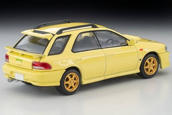 LV-N274b Subaru Impreza Pure Sports Wagon WRX STi Ver.VI (Yellow) 99 Year Tomytec Auto a Escala Diecast - Imagen 3