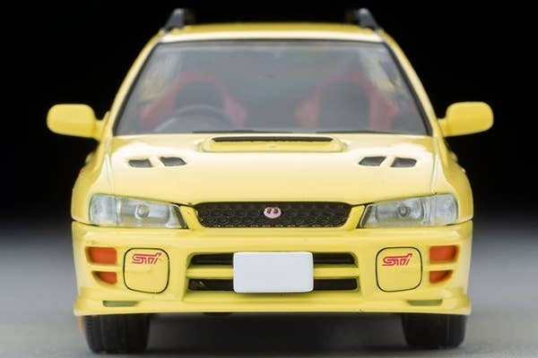 LV-N274b Subaru Impreza Pure Sports Wagon WRX STi Ver.VI (Yellow) 99 Year Tomytec Auto a Escala Diecast - Imagen 4