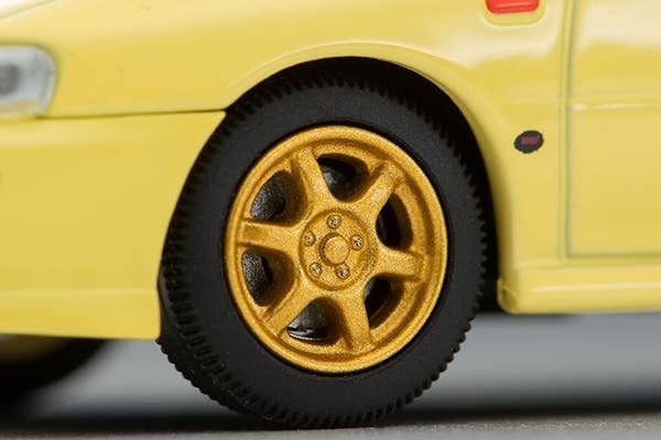 LV-N274b Subaru Impreza Pure Sports Wagon WRX STi Ver.VI (Yellow) 99 Year Tomytec Auto a Escala Diecast - Imagen 6