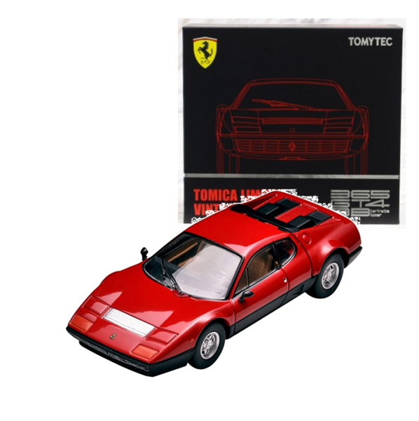 LV-NEO Ferrari 512 BB (Red & Black) Tomytec Auto a Escala Diecast