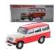 LV-104c Toyota Land Cruiser Fj56V Type (White / Red) Tomytec Auto a Escala Diecast miniatura 1