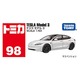 098 Tesla Model 3 Takara Tomy Auto a Escala Diecast miniatura 5