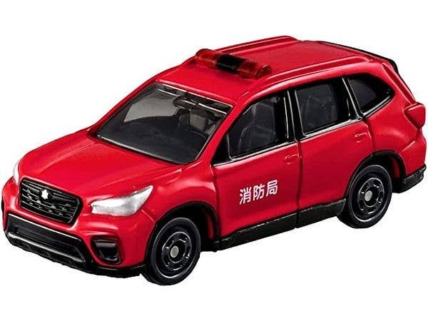 099 Subaru Forester Fire Command Vehicle Takara Tomy Auto a Escala Diecast - Imagen 2