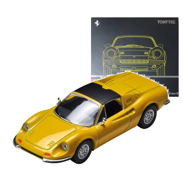 LV Dino 246 GTS (Yellow) Tomytec Auto a Escala Diecast