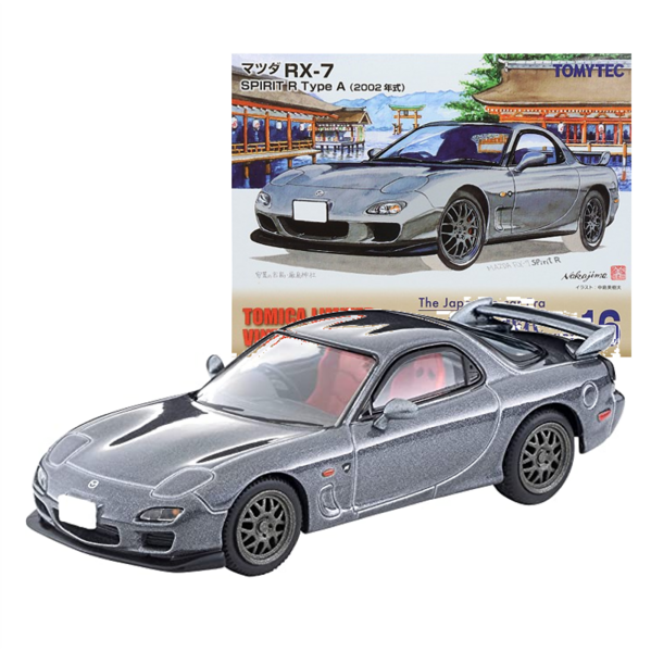 LV-N Japanese Car Era 16 Mazda RX-7 SPIRIT R Type A 2002 model (gray) Tomytec Auto a Escala Diecast
