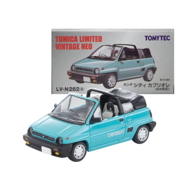 LV-N262a Honda City Cabriolet 84 Year (Light Blue) Tomytec Auto a Escala Diecast