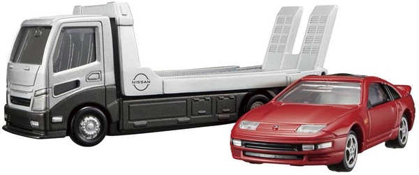 Transporter Nissan Fairlady Z 300ZX Twin Turbo Takara Tomy Auto a Escala Diecast - Imagen 2