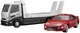 Transporter Nissan Fairlady Z 300ZX Twin Turbo Takara Tomy Auto a Escala Diecast miniatura 2