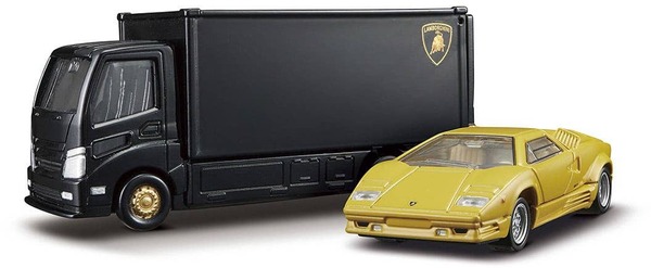 Transporter Lamborghini Countach 25th ANNIVERSARY Takara Tomy Auto a Escala Diecast - Imagen 2