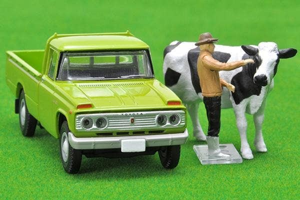 LV-189c Toyota Stout (Green) with Figure Tomytec Auto a Escala Diecast - Imagen 2