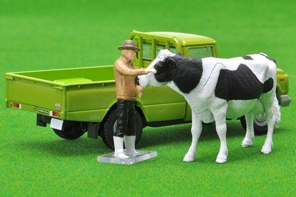 LV-189c Toyota Stout (Green) with Figure Tomytec Auto a Escala Diecast - Imagen 3