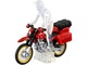 040 Fire Fighting Motorcycle Quick Attacker Takara Tomy Auto a Escala Diecast miniatura 2