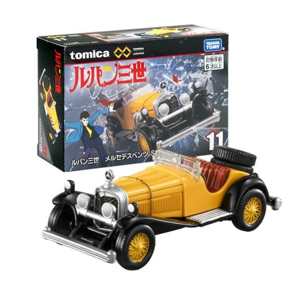 11 Lupin III Mercedes Benz SSK Takara Tomy Auto a Escala Diecast