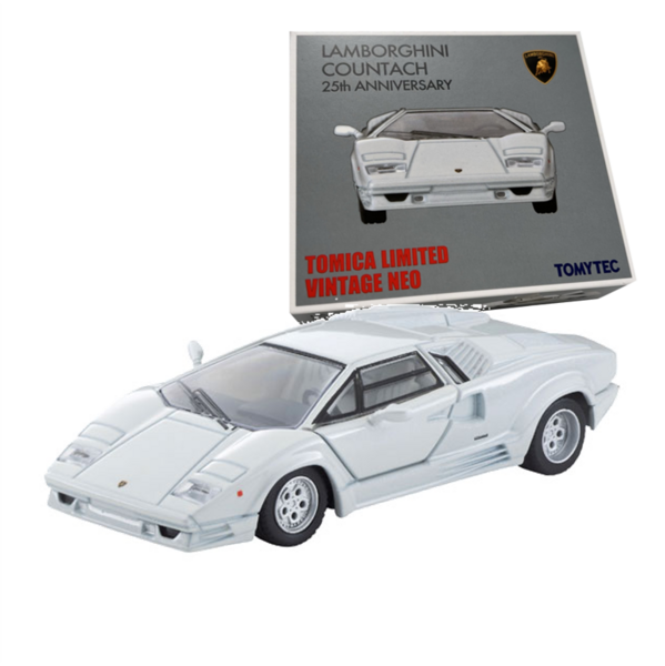 LV-N Lamborghini Countach 25th Anniversary (White) Tomytec Auto a Escala Diecast