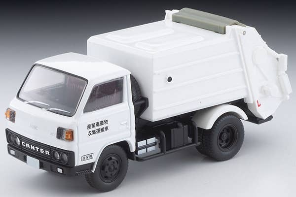 LV-N343b Mitsubishi Fuso Canter Cleaning Truck (White) with Figure Tomytec Auto a Escala Diecast - Imagen 3