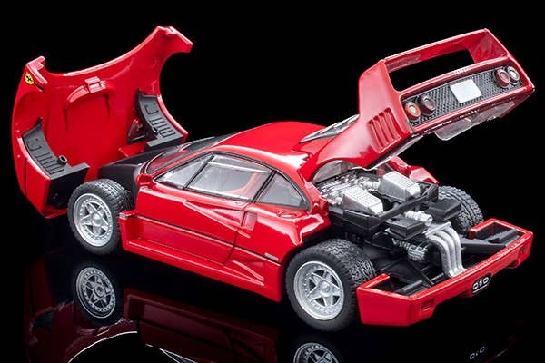 LV-N Ferrari F40 (1989) (Red)+ Tomytec Auto a Escala Diecast - Imagen 11