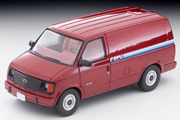LV-N344a Chevrolet Astro Van (Red) Tomytec Auto a Escala Diecast - Imagen 2