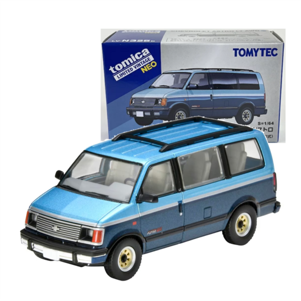 LV-N325b Chevrolet Astro LT AWD (Light Blue / Navy Blue) 1994 Model Tomytec Auto a Escala Diecast