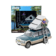 LV-N206c Mitsubishi Pajero Mid-Roof Wide VR Option Parts Equipped Vehicle (Green/Beige) 1991 Model With Tent And Figure