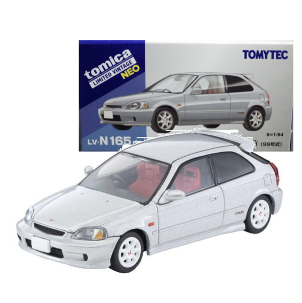 LV-N165d Honda Civic Type R (Silver) 99 Year Model Tomytec Auto a Escala Diecast