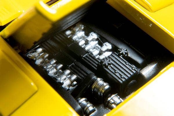 LV-N Lamborghini Countach LP400 (Yellow) Tomytec Auto a Escala Diecast - Imagen 9