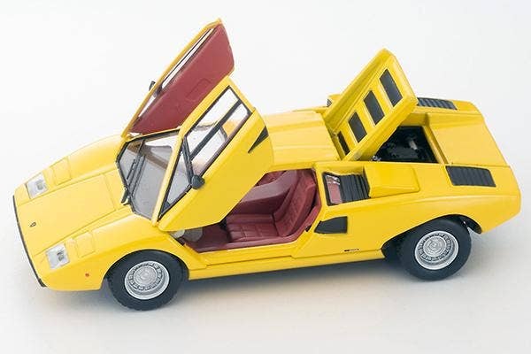 LV-N Lamborghini Countach LP400 (Yellow) Tomytec Auto a Escala Diecast - Imagen 10