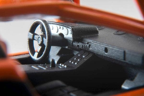 LV-N Lamborghini Countach LP400 (Orange) Tomytec Auto a Escala Diecast - Imagen 8
