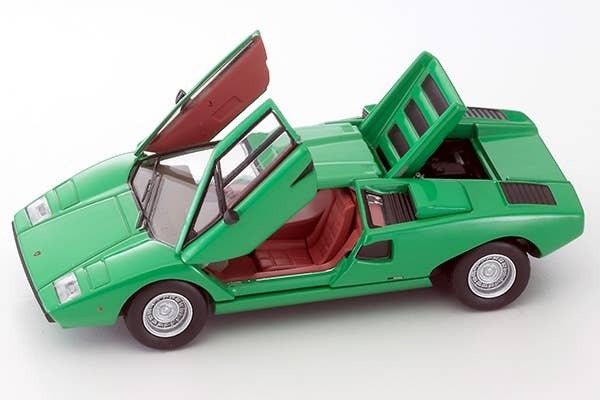 LV-N Lamborghini Countach LP400 (Green) Tomytec Auto a Escala Diecast - Imagen 10