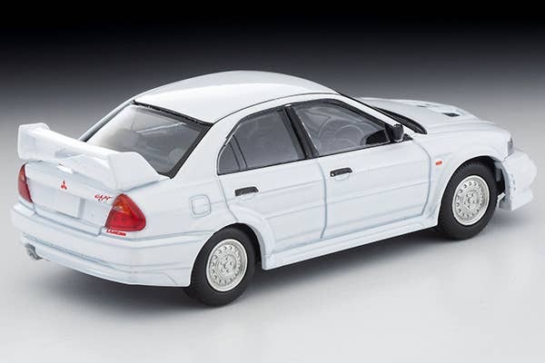 LV-N190e Mitsubishi Lancer RS Evolution VI (White) Tomytec Auto a Escala Diecast - Imagen 3