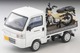 LV-N330a Honda Acty Truck Motorcycle Shop Specification (White) With Honda CT125 / Hunter Cub Tomytec Auto a Escala Diecast miniatura 2