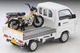 LV-N330a Honda Acty Truck Motorcycle Shop Specification (White) With Honda CT125 / Hunter Cub Tomytec Auto a Escala Diecast miniatura 3