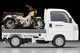 LV-N330a Honda Acty Truck Motorcycle Shop Specification (White) With Honda CT125 / Hunter Cub Tomytec Auto a Escala Diecast miniatura 6