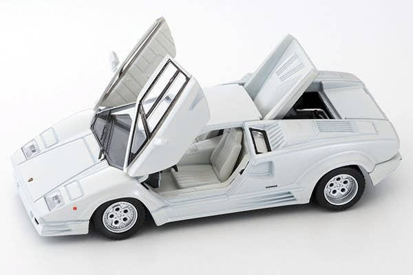 LV-N Lamborghini Countach 25th Anniversary (White) Tomytec Auto a Escala Diecast - Imagen 10