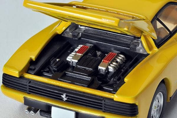 LV-N Ferrari Testarossa (Yellow) Tomytec Auto a Escala Diecast - Imagen 8