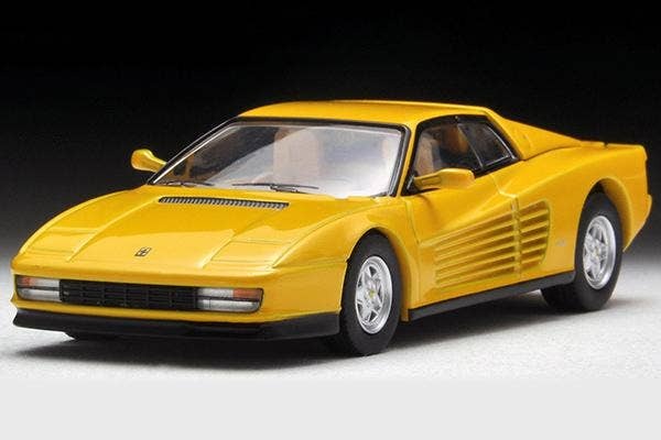 LV-N Ferrari Testarossa (Yellow) Tomytec Auto a Escala Diecast - Imagen 9