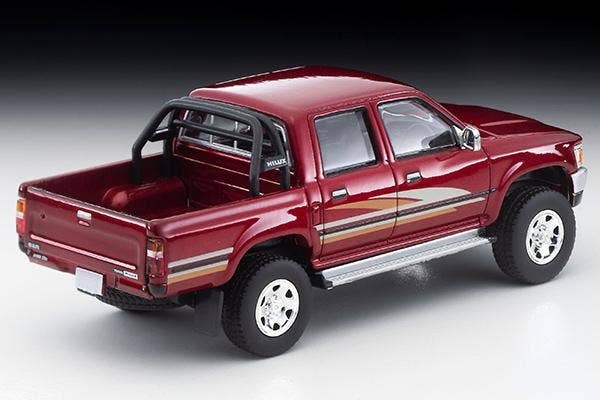 LV-N256a Toyota Hilux 4WD Pickup Double Cab SSR (Red) 1991 Tomytec Auto a Escala Diecast - Imagen 3