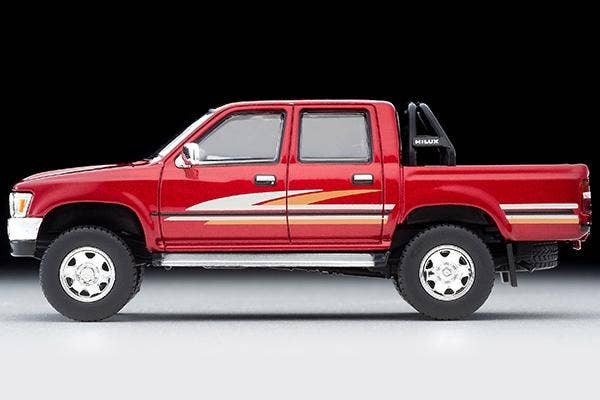LV-N256a Toyota Hilux 4WD Pickup Double Cab SSR (Red) 1991 Tomytec Auto a Escala Diecast - Imagen 4