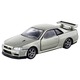 RS Nissan Skyline GTR V-Spec II Nur (Silver) Takara Tomy Auto a Escala Diecast miniatura 2