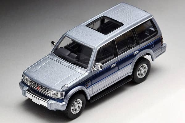 LV-N189b Pajero Super Exceed Z (Silver: Blue) Tomytec Auto a Escala Diecast - Imagen 2