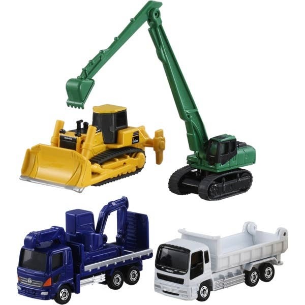 Construction Vehicle Set #5 Takara Tomy Auto a Escala Diecast - Imagen 2
