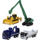 Construction Vehicle Set #5 Takara Tomy Auto a Escala Diecast miniatura 2