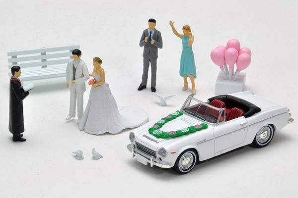 Diocolle 64 # Car Snap 13a: Wedding Tomytec Auto a Escala Diecast - Imagen 2