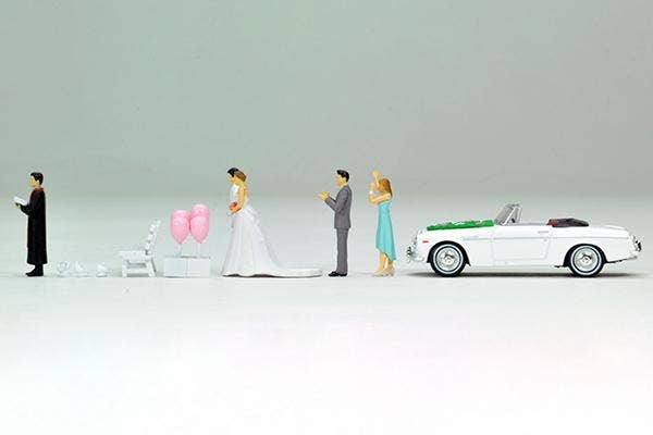 Diocolle 64 # Car Snap 13a: Wedding Tomytec Auto a Escala Diecast - Imagen 4