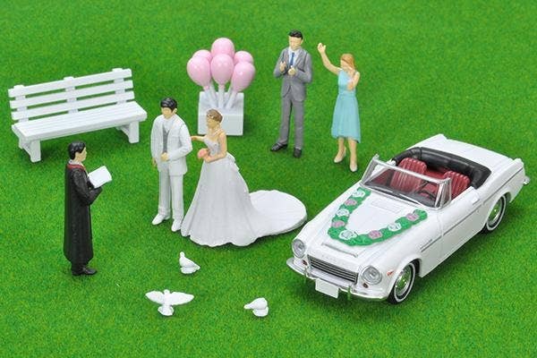 Diocolle 64 # Car Snap 13a: Wedding Tomytec Auto a Escala Diecast - Imagen 9
