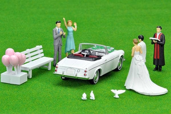 Diocolle 64 # Car Snap 13a: Wedding Tomytec Auto a Escala Diecast - Imagen 10
