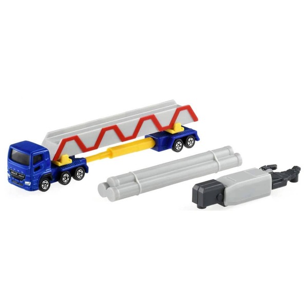 140 Mitsubishi Fuso Super Great Pole Trailer Takara Tomy Auto a Escala Diecast - Imagen 6