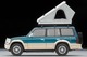 LV-N206c Mitsubishi Pajero Mid-Roof Wide VR Option Parts Equipped Vehicle (Green/Beige) 1991 Model With Tent And Figure Tomytec Auto a Escala Diecast miniatura 5