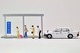 Diocolle 64 # Car Snap 04a: Taxi Stand Tomytec Auto a Escala Diecast miniatura 4